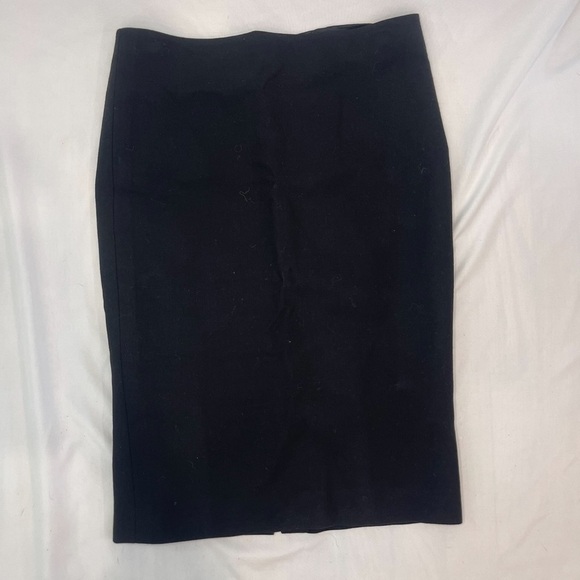 VERSACE VTG 90s Women’s Black Pencil Skirt With Slit Size US 4 - Picture 2 of 10